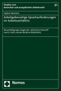 Arbeitgeberseitige Sprachanforderungen im Arbeitsv