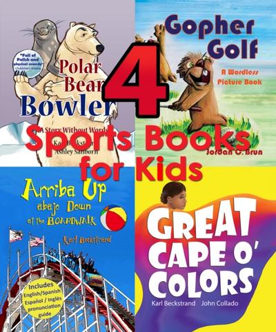 4 Sports Books for Kids: Illustrated for Beginning Readers