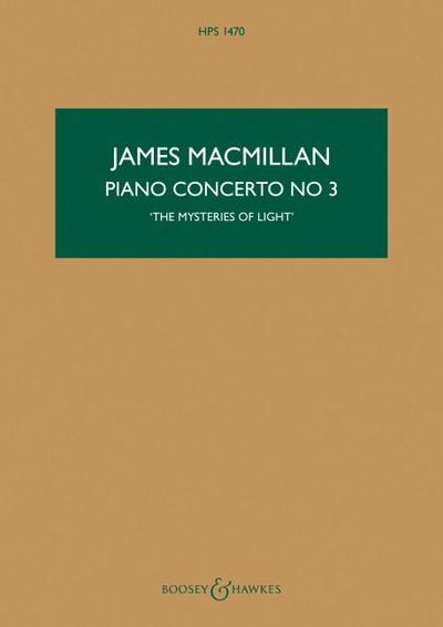 Piano Concerto No. 3 (the Mysteries of Light): Study Score