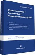 Körperschaftsteuer-, Gewerbesteuer-, Umsatzsteuer-Erklärung 2025