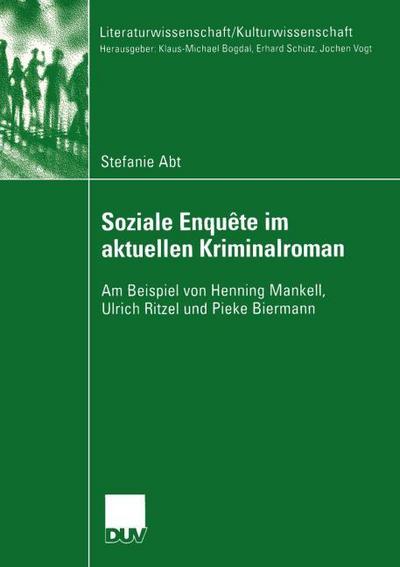 Soziale Enquete im aktuellen Kriminalroman