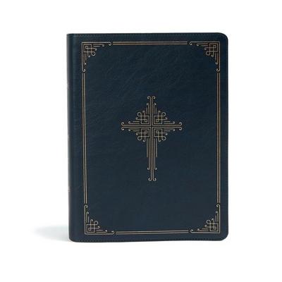 CSB Ancient Faith Study Bible, Navy Leathertouch