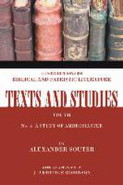 A Study of Ambrosiaster