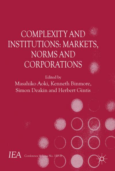 Complexity and Institutions