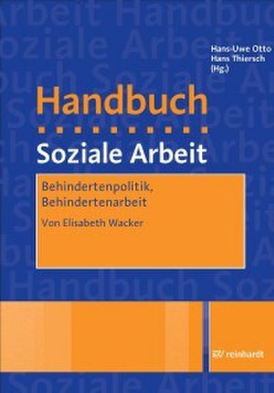 Behindertenpolitik, Behindertenarbeit