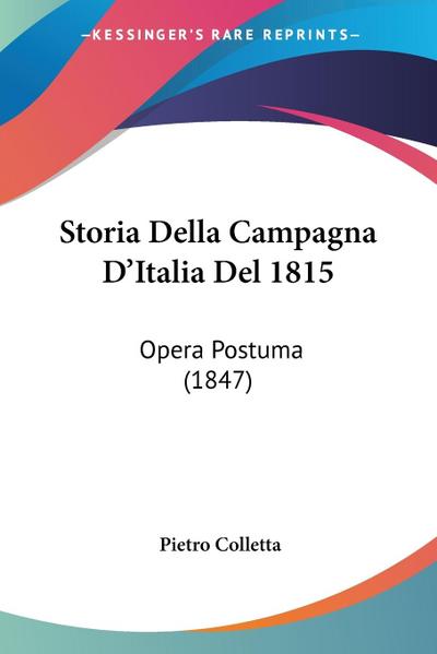 Storia Della Campagna D’Italia Del 1815