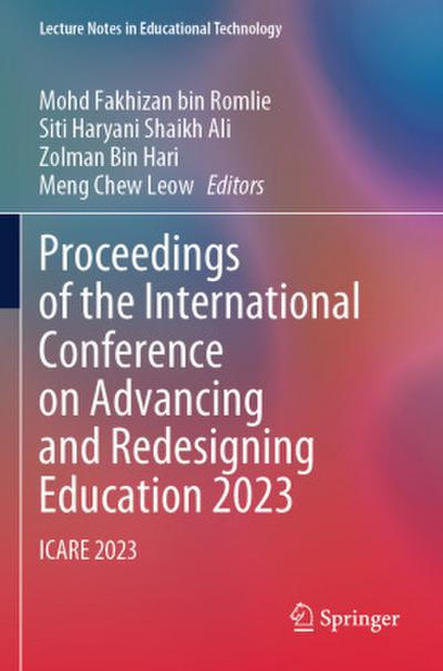 Proceedings of the International Conference on Advancing and Redesigning Education 2023