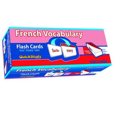 French Vocabulary Flash Cards (1000 Cards)