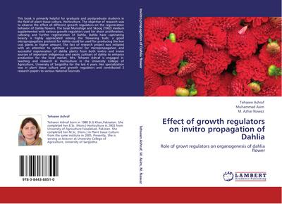 Effect of growth regulators on invitro propagation of Dahlia