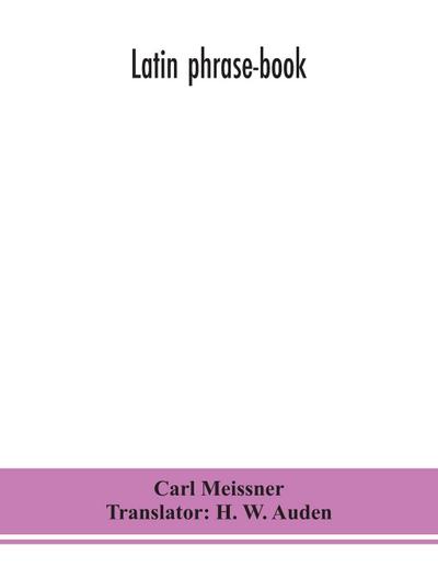 Latin phrase-book