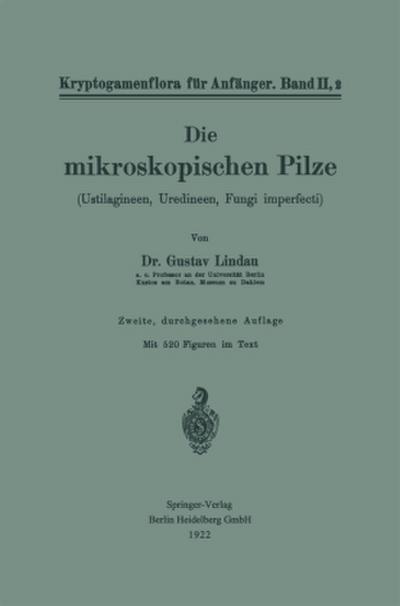 Die mikroskopischen Pilze