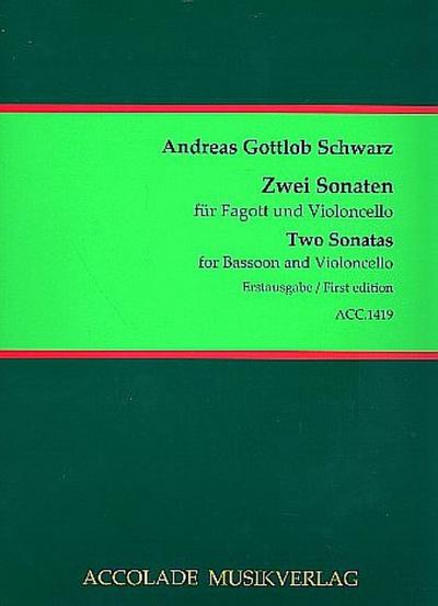 2 Sonaten für Fagott und VioloncelloPartitur und Stimmen