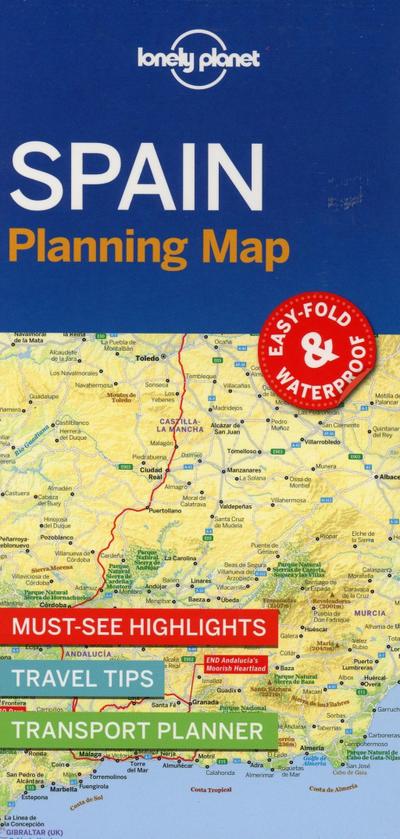 Lonely Planet Spain Planning Map