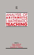 Analysis of Arithmetic for Mathematics Teaching