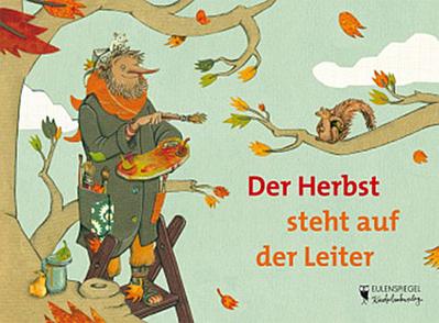 Der Herbst steht auf der Leiter