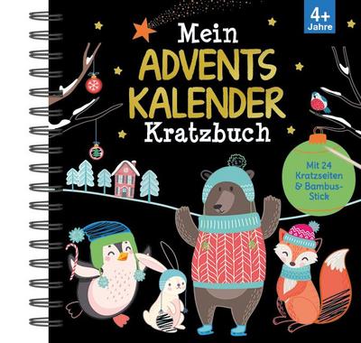 Mein Adventskalender-Kratzbuch