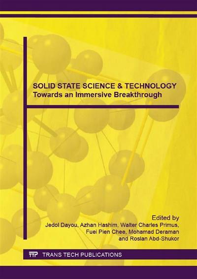 SOLID STATE SCIENCE & TECHNOLOGY Towards an Immersive Breakthrough