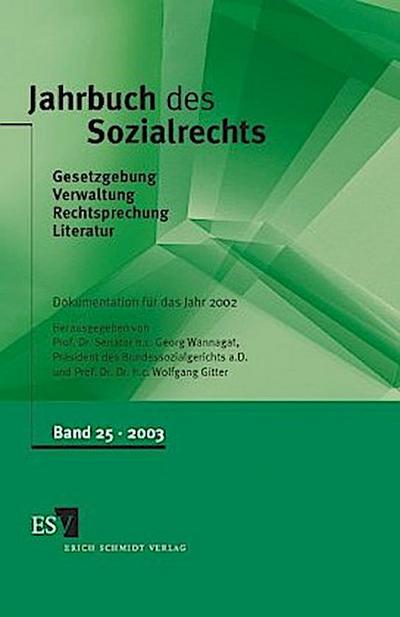 Jahrbuch des Sozialrechts, Band 25