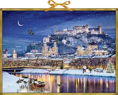 Wandkalender - Winterliches Stadtpanorama