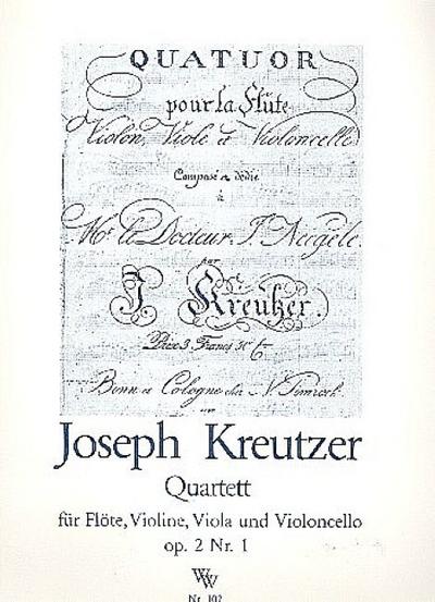 Quartett op.2,1 für Flöte, Violine,Viola und Violoncello
