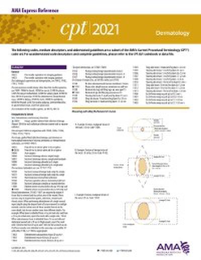 CPT 2021 Express Reference Coding Card: Dermatology