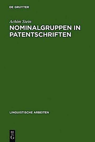 Nominalgruppen in Patentschriften
