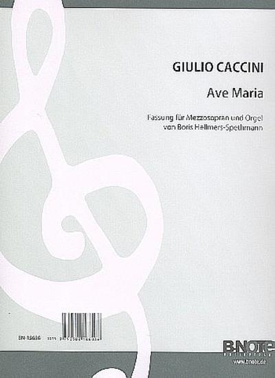Ave Mariafür Mezzosopran und Orgel