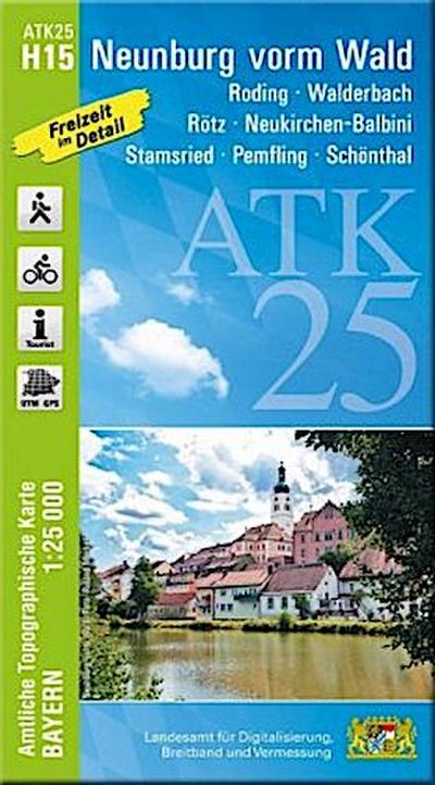 ATK25-H15 Neunburg vorm Wald (Amtliche Topographische Karte 1:25000)