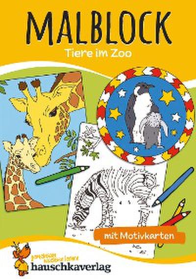 Malblock - Tiere im Zoo