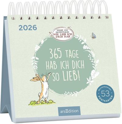 Postkartenkalender Weißt du eigentlich, wie lieb ich dich hab? 2026
