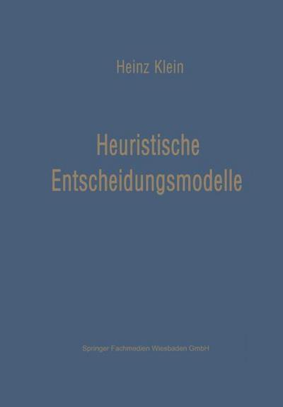 Heuristische Entscheidungsmodelle