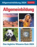 Allgemeinbildung Tagesabreißkalender 2024. Quiz-Kalender mit spannenden Fragen für jeden Tag. Abreißkalender 2024 mit Informationen aus allen Wissensgebieten. Tischkalender 2024