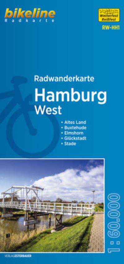 Radwanderkarte Hamburg West 1 : 60 000 RW-HH1