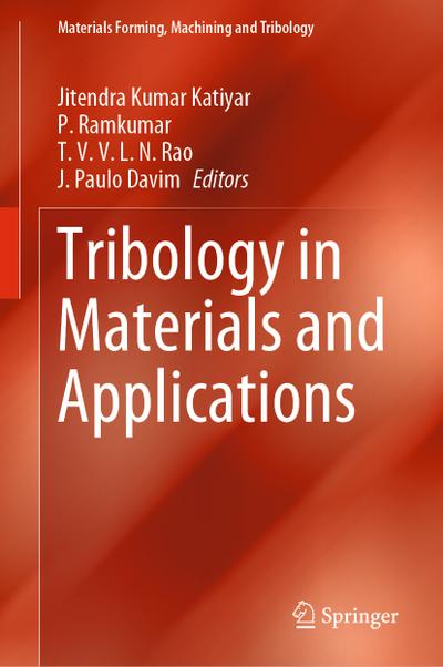 Tribology in Materials and Applications