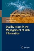 Quality Issues in the Management of Web Informatio