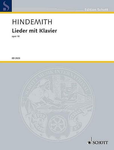 Lieder mit Klavier op. 18für Sopran und Klavier