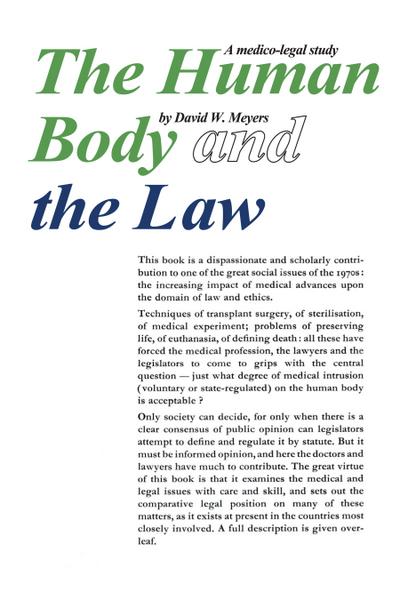 Human Body and the Law