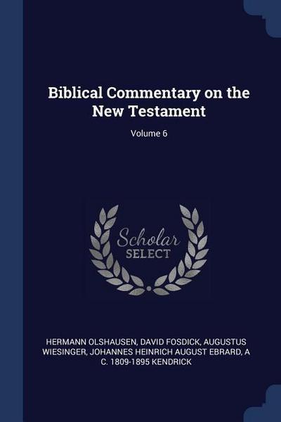 Biblical Commentary on the New Testament; Volume 6
