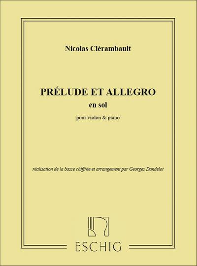 Prélude und Allegro G-Dur fürVioline und Klavier