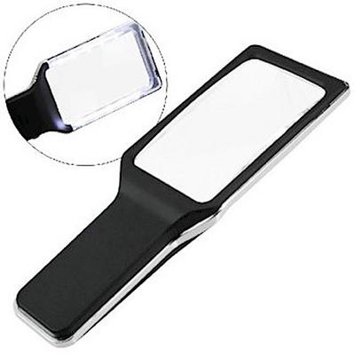 SAFE 4559 Magnifying Glass with light 300% - Leselupe mit 10 ultrahellen LED dimmbar - Lesehilfen für Senioren - Lupe mit Licht - Größe 230 x 82 x 20 mm