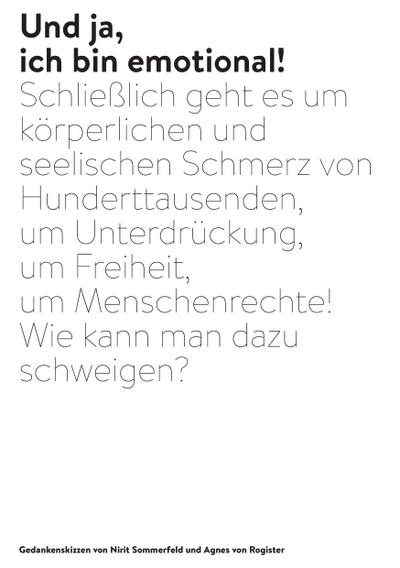 Und ja, ich bin emotional!