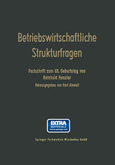 Betriebswirtschaftliche Strukturfragen