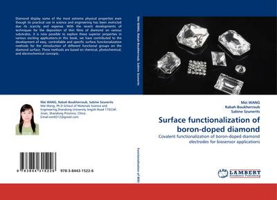Surface functionalization of boron-doped diamond