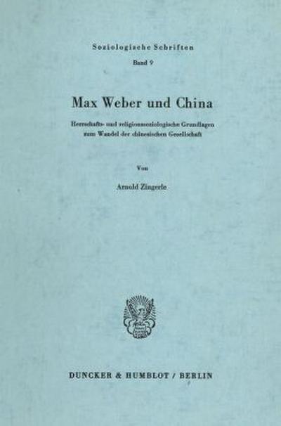 Max Weber und China.