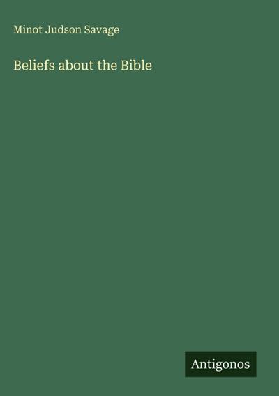 Beliefs about the Bible