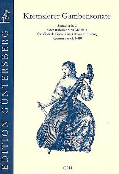 Sonatina d-Mollfür Viola da Gamba und Bc