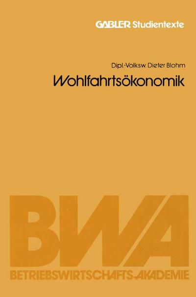 Wohlfahrtsökonomik