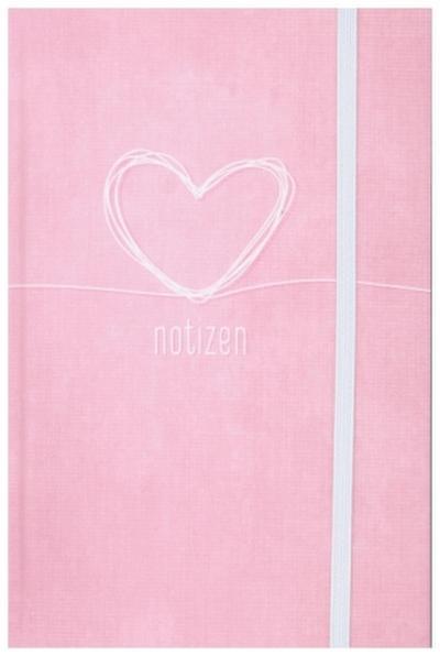 Trendstuff Notizbuch A6+ kariert mit Gummiband sortiert