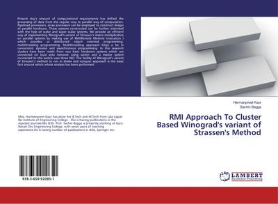 RMI Approach To Cluster Based Winograd’s variant of Strassen’s Method