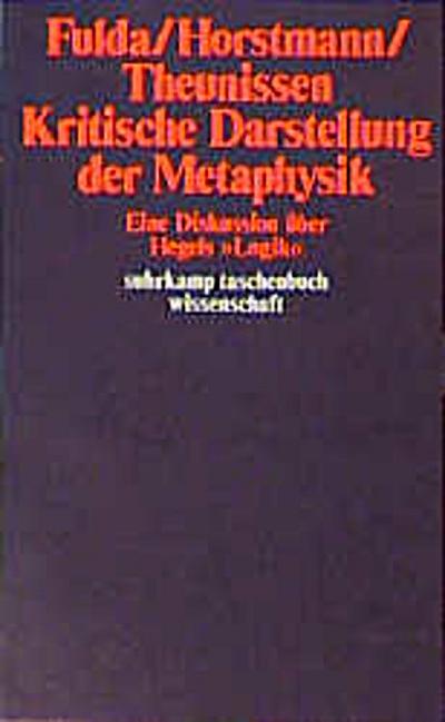 Kritische Darstellung der Metaphysik